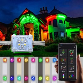 50ft 100ft 150ft 200ft 300ft Holiday Christmas Led Pixel Point Decorating Lighting for Wedding LED RGBW Permanent Outdoor LightLamp Power(W): 0.96w