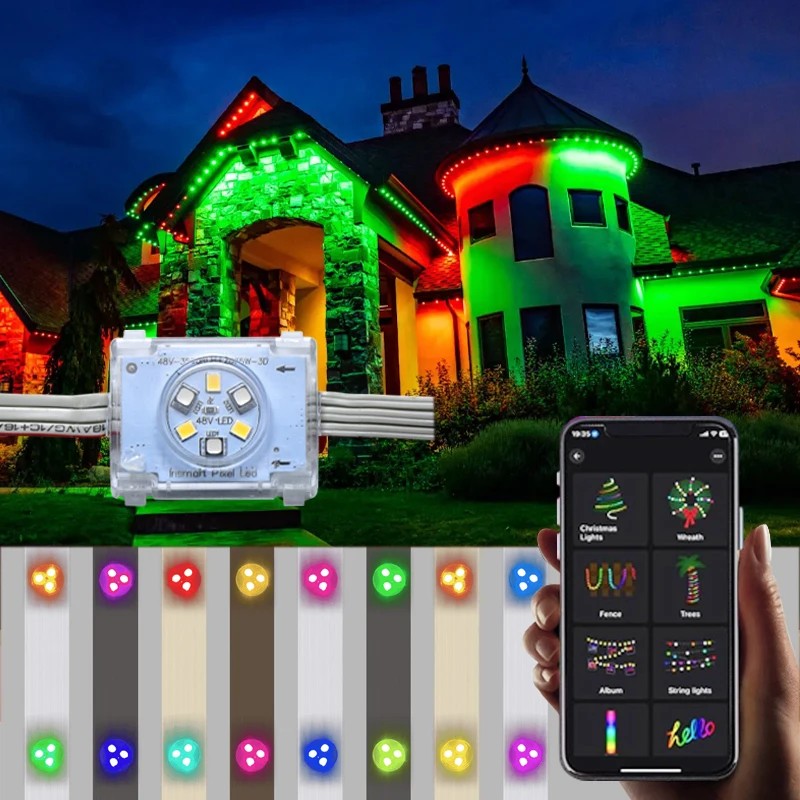 50ft 100ft 150ft 200ft 300ft Holiday Christmas Led Pixel Point