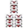 KING HORSE hm310 Tattoo Sticker Heart [Regular Size, Pack of