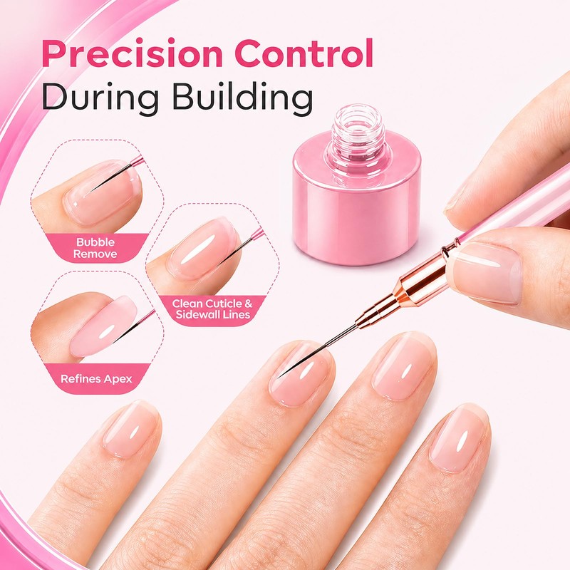 Liner Brushes For Nail Art for Thin Long Liner 6Pcs