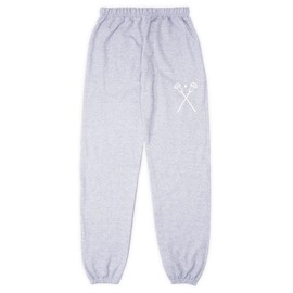 ChalkTalkSPORTS Guys Lacrosse Sticks Sweatpants | Fleece Lined Sweatpant | Gray | Youth X-Large