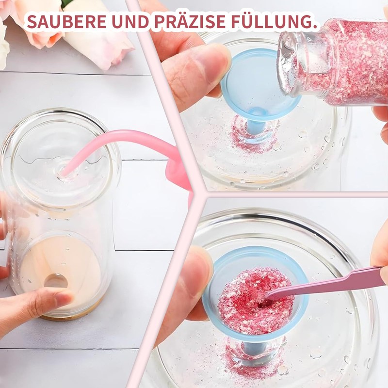 Snow Globe Cup Accessory for Glitter Snow Globe (PINK)