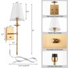 Dimmable Wall Sconces Set of Two, Plug in Wall Sconces