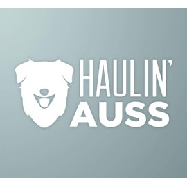 Haulin' Auss | Australian Shepherd Dog Vinyl Decal