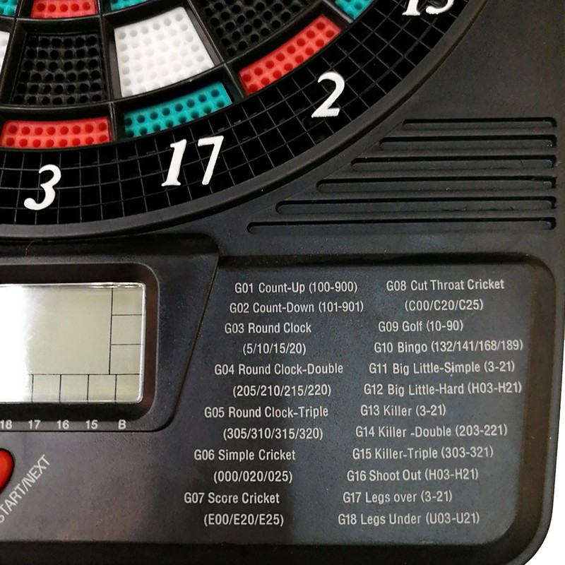 Electronic Darts Board Set Multiplayer LCD Scoring Display with 6