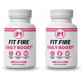 IM Fit Fire DB – 2 Bottle Pack | Natural Supplement with Green Tea, Apple Cider Vinegar, Berberine, Ginger, Cinnamon & Resveratrol for Metabolic Support