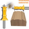 MAYLNE Router Bit Set 1/2 Inch Shank Frame Crown Mitered