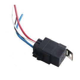 Mintice™ 12 V 40 A 4-Pin Iron Back Car Relay Opener Closer Change Relay Power Relay Socket Plug Waterproof Motorcycle Boat
