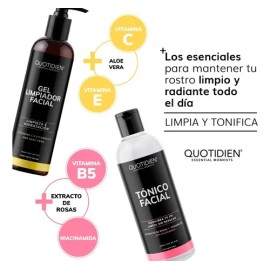 Kit Limpiador Facial + Tonico Facial - Acido Hialuronico Hidratante Skin Care - Toner Facial para Todo Tipo De Piel - Limpieza Profunda - Anti manchas