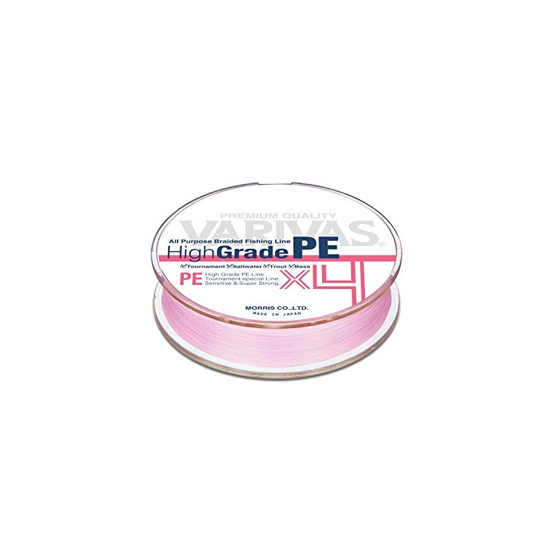 VARIVAS HighGrade PE x4 (Milky Pink, 100m 25lb. (#1.5))