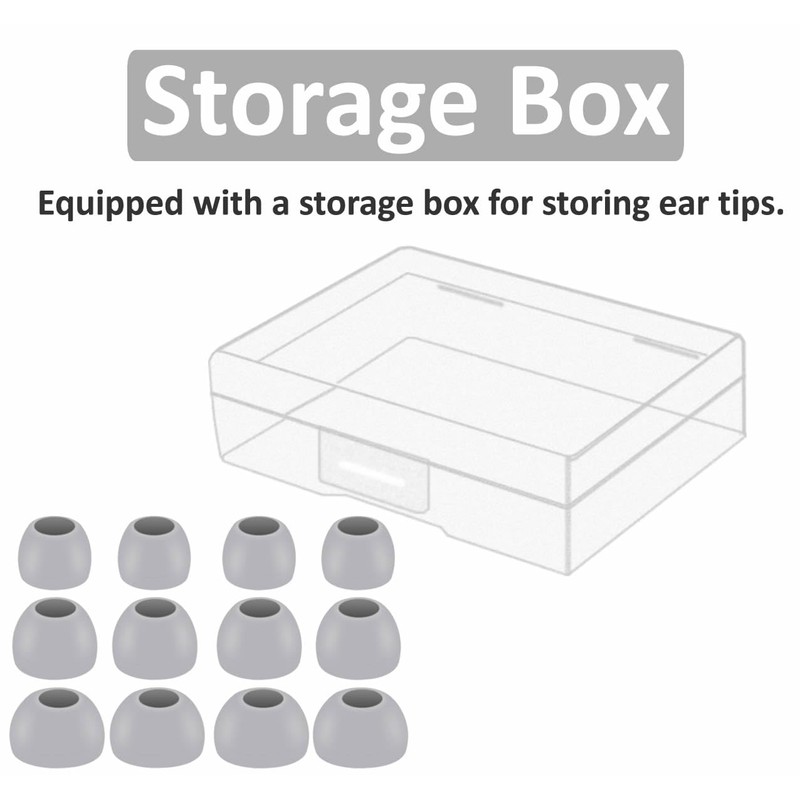 6 Pairs Replacement Silicone Ear Tips Compatible with Beats Studio