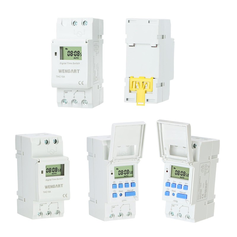 Wengart THC15A Digital Timer 230 V AC, Weekly Programmable with