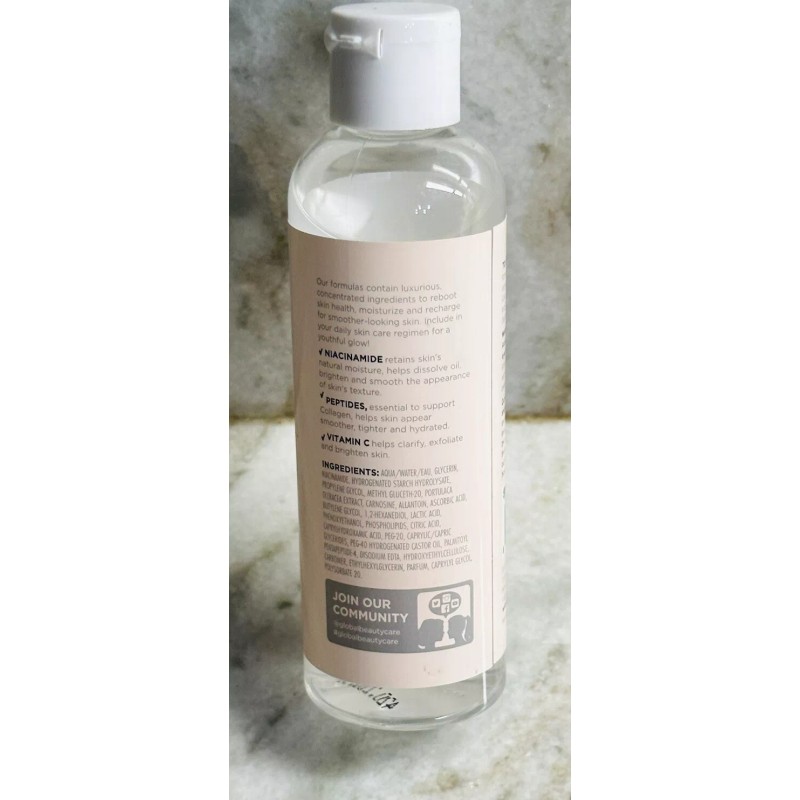 Global Beauty Care Glowing Exfoliating Toner 4 oz /120 ml