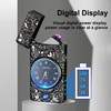 Plasma Portable Electric Lighter, Windproof USB Rechargeable, with LED Lighting