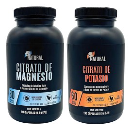 Citrato De Potasio Y Citrato De Magnesio 240 Cápsulas C/u Sn