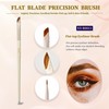 6Pcs Eyeliner & Eyebrow Brush Set Angled Blade & Sickle