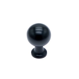 Utopia Alley Lyon Cabinet Ring Pull Knob - Vintage Cabinet Hardware with Hand Finished Matt Black - Metal Drawer Pull Knobs 0.87" (1)