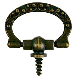 National Artcraft® 7/8" x 1" Antique Brass Ring-Style Screw-in Picture Frame Hanger