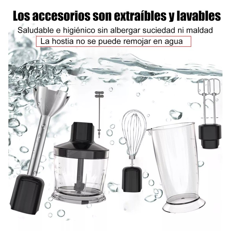 Bendi Batidora De Inmersion Multifuncion Alta Potencia 6 En1 800w