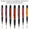 Colarr 12 Pack Woodturning Pen Kit Twist Ballpoint Pen Kit