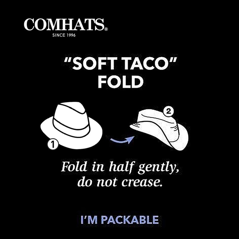 Comhats® Men’s Handmade Panama Hat, Sun Hat, Straw Hat, Fedora