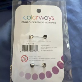 Colorways Embroidered Fashion Pins : Unicorn And Heart