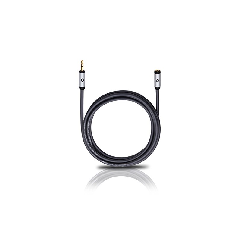 Oehlbach i-Connect J-35 EX Mobiles Audiokabel, 3,5 mm Klinken-Verlängerung schwarz