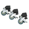 3pcs Light Stand Swivel Casters, Studio Swivel Caster Wheels, Photography