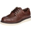 Golden Fox Work Shoe 4" Moc Toe Leather Men's Oxford
