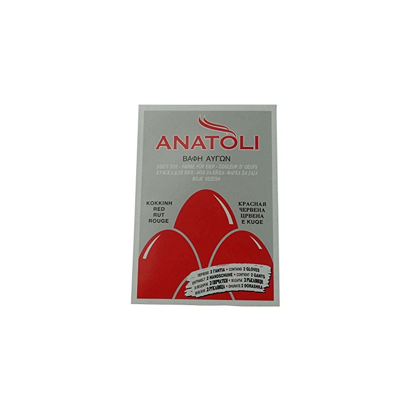 Anatoli Egg Dye from Greece, Red, 3 g, Food-Safe –