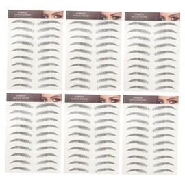 OHPHCALL 12pcs Natural Eyebrow Stickers for Instant Easy Application for Makeup and Beauty Bloggers Suitable for Sparse Missing Eyebrows