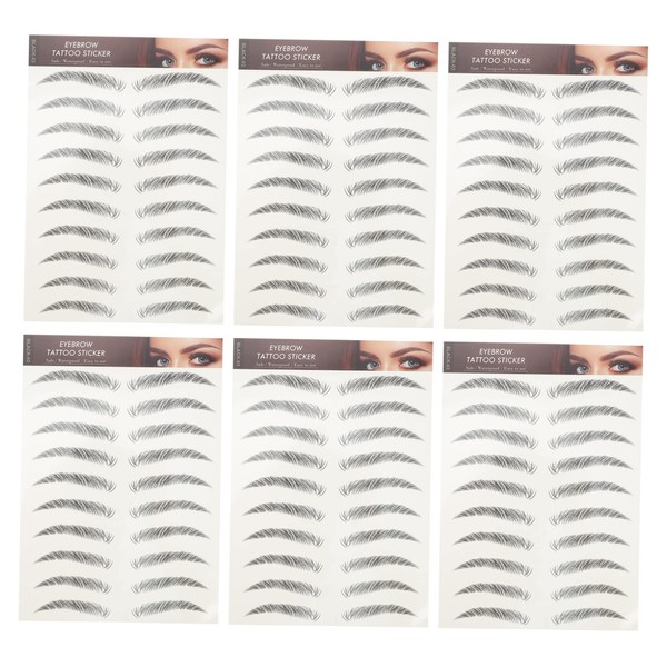 OHPHCALL 12pcs Natural Eyebrow Stickers for Instant Easy Application for