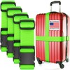 Luggage Straps for Suitcases - TSA Approved - Neon Green,