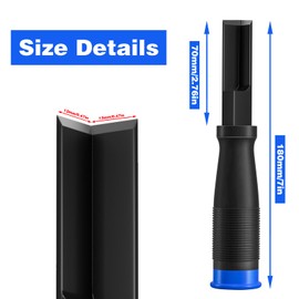 12mm Corner Chisel,90° Square Mortise Chisel,Hinge Recess Corner Wood Chisel Tool for Cutting Square Mortises,Woodworking Chisels for Door Installation, Wood Carving, Framing, Woodworking Tools, Blue