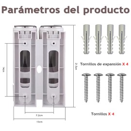 COREFUN Dispensador de Jabón para Ducha, Dispensador De Jabón, Dispensador Y Organizador de Bomba de Ducha para Baño Montado en La Pared, Lote de 2 Piezas 400 ml Cada Uno, para Baño, Cocina (Blanco)