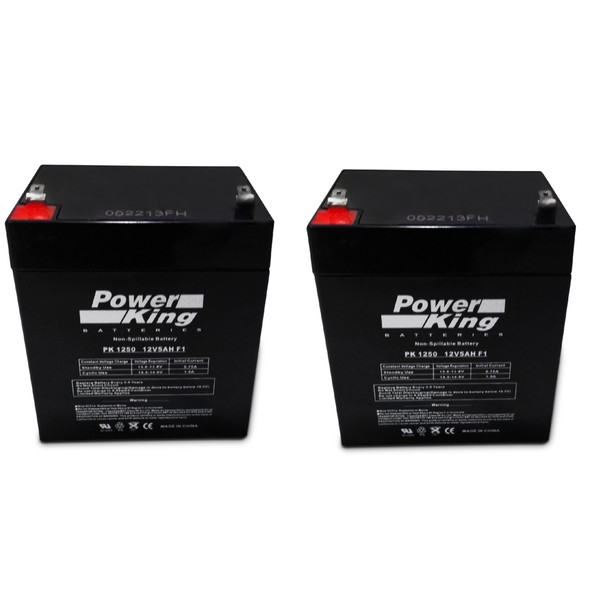 Set of 2 High Capacity for Razor E175 12 Volt 4.5ah SLA Replacement Scooter Batteries