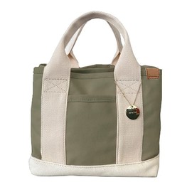 Dot and Stripes Monopia DS-13959 Canvas Divider Mini Tote Bag, Free Size