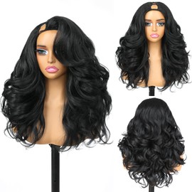 Yaki Detroit Layered V Part Wig Synthetic Half Wig For Black Women Glueless