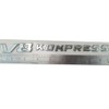 2PCS Chrome Compatible with Car V8 Kompressor Letters Side Adhesive