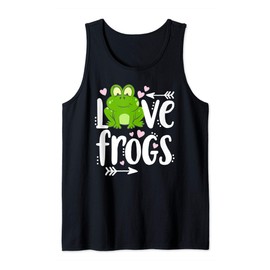 Love Frogs Design for Girls and Women | Cute Frog Lover Gift Tank Top