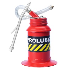 PROLUBE - M15R/F/BS 6-Ounce Pistol Grip Oil Can | Steel Pump | Rigid & Flexible Spout | Base Included (42232)
