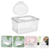BUGUUYO 4PCS Wipes Dispenser with Lid Portable Plastic Wipe Container