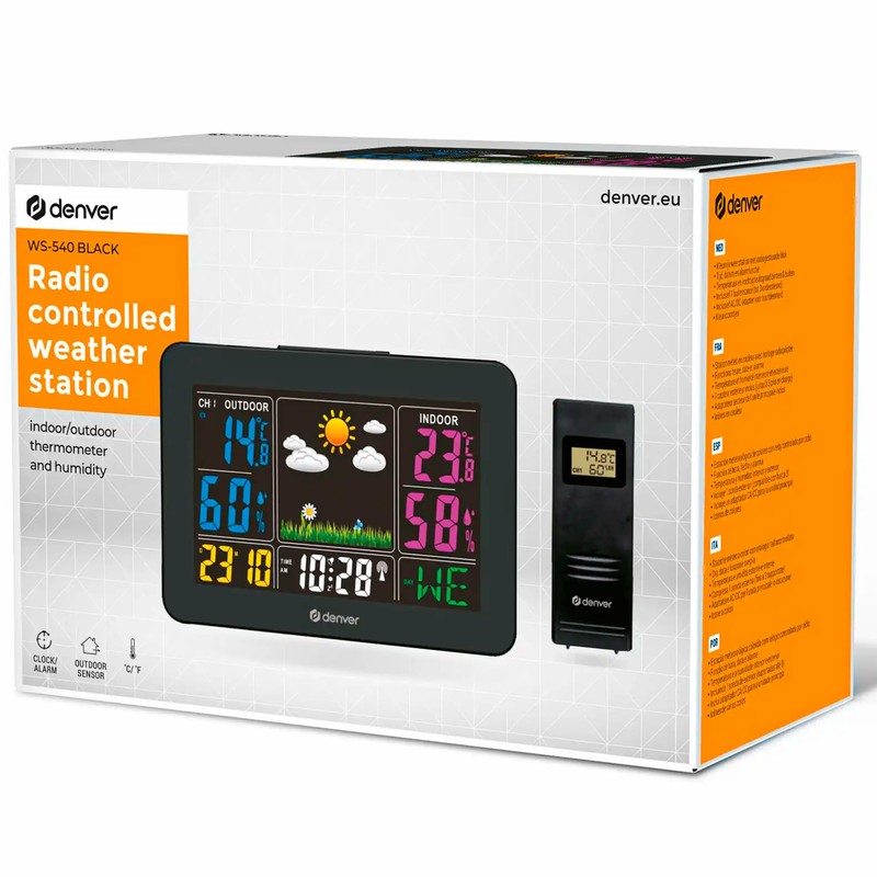 Denver WS-540 Weather Station with Outdoor Sensor, Alarm Function and