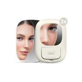 Joseph Joseph 75005 Viva Makeup Cosmetic Storage Organizer with Drawer, Large with Mirror, Shell, Cream