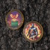 Knight & Phoenix Double-Sided Challenge Coin, Zinc Alloy, 1.574", Sculpted