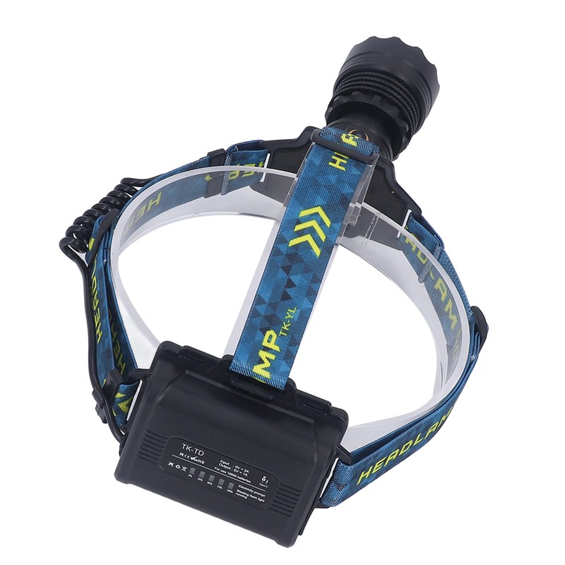 LED Rechargeable Headlight 3000LM 25W High Power Zoomable Headlamp for