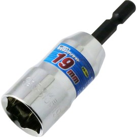 Lemora KS-19W Semi-Long Socket with Hex Shaft, 0.7 inches (19 mm)