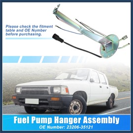 INFINAUTO 1 Pcs Fuel Pump Mounting Bracket Hanger Assembly for Toyota Pickup 2.4L L4 - Gas 3.0L V6 - Gas 1987-1992 Fuel Cell Pump Hanger Tube Replaces 23206-35121 2320635121 Stylish Design