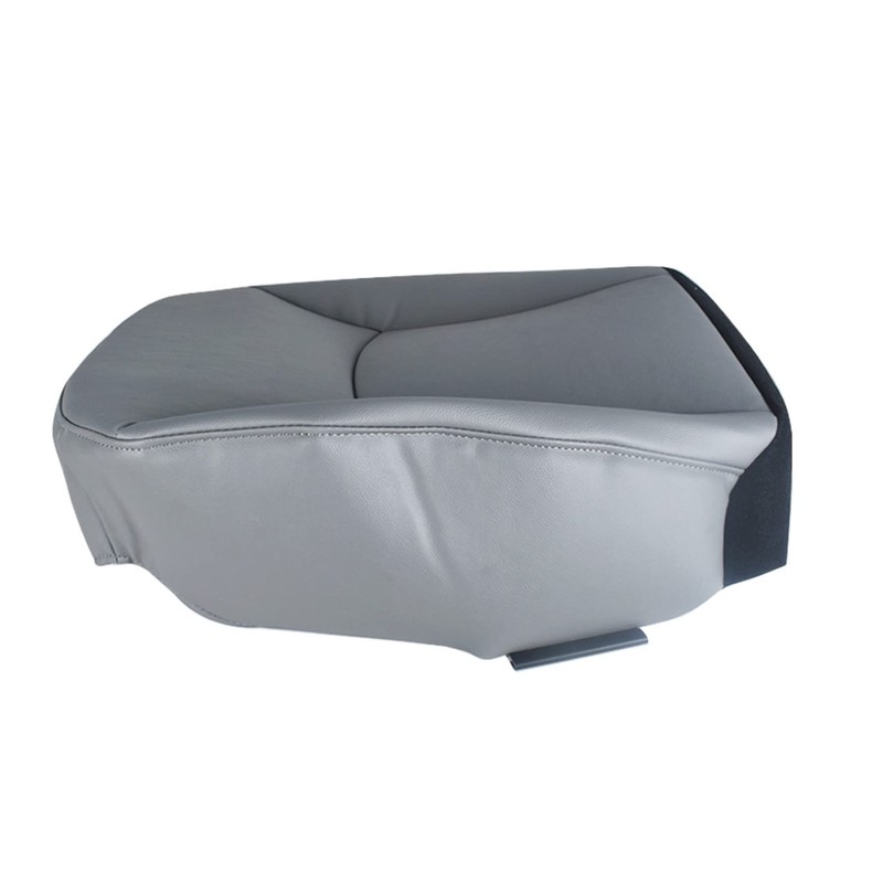 WFLNHB Driver Side Bottom Seat Cover Gray Leather Replacement for