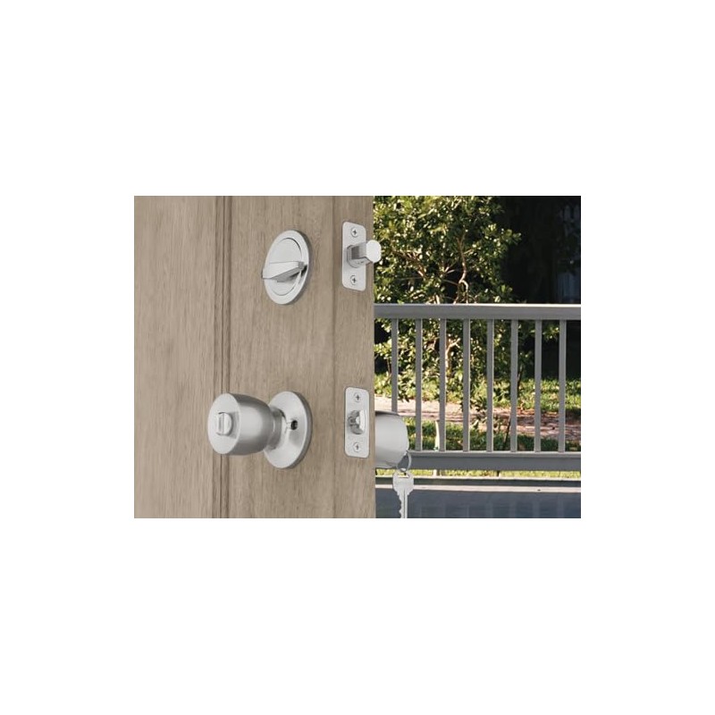 BRINKS - Bell Style Keyed Entry Door Knob and Single